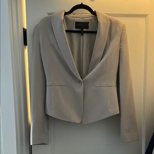 BCBG Maxaria Bowie Cream Blazer Tailored Jacket